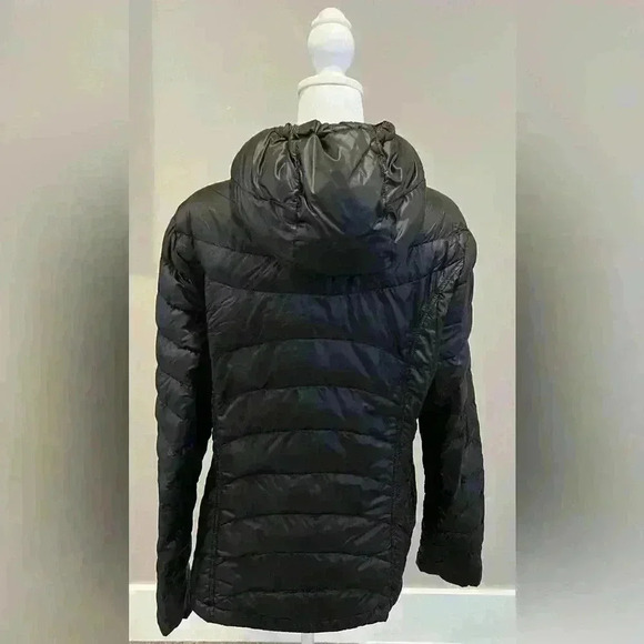 Calvin Klein puffer coat size large black packable lightweight zip down - Picture 2 of 9